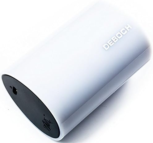 Universal External Battery Pack Deboch® X6000 (6000mAh) (Power Bank, Portable Charger, Charging Station), Safe Lithium Iron Phosphate Battery; Up to 2000 lifecycle charges; 10 years of Durability; Fast Charge, Compatible with Apple iPhone 6 Plus, 6, 5S, 5C, 5 (Lightning Cable not included), 4S, iPad, Air, Mini, iPods; Samsung Galaxy S5, S4, S3, Note, Nexus, HTC, GoPro and Other USB Charged Devices (White)