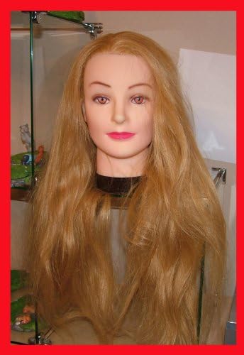 Mannequin Female Head Real Blonde Hair Long 24"