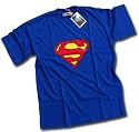 HotScamp Premium Superman Logo Blue Mens T-Shirt