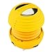 XBOOM Mini Portable Capsule Speaker with Rechargeable Battery and Enhanced Bass+ Resonator - Yellow