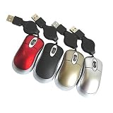 Retractable Optical USB Mini Mouse SILVER