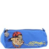 Ed Hardy Ava Bulldog Small Pencil Case - Blue
