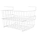 Vertical Stacking White Metal Wire Under-the-Shelf Kitchen Storage Solution / Hanging Organizer Rack