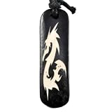 Dragon Necklace, Buffalo Bone Pendant Necklace, Buffalo Bone Choker, N68