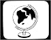 Mouse Pad with Europe, continents, globe, Africa, earth
