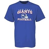 Reebok New York Giants Royal Blue Youth Stacked Helmet T-shirt