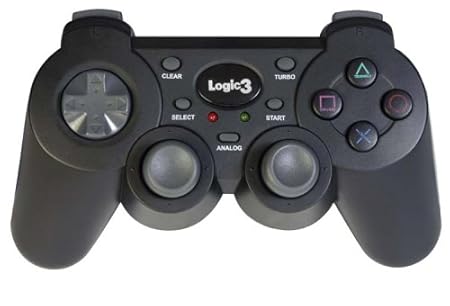 Playstation 2 - Dual Shock Controller Gamepad, schwarz