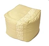 from HOBART LARGE CREAM BEAN CUBE FOOTSTOOL 44cm X 44cm X 44cm