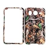 HTC Inspire 4G 4-G Brown Mossy Oak Trees Dried Leaves Design Snap-On Hard P ....