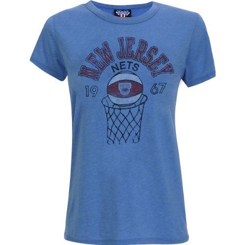 Junkfood New Jersey Nets Heathered Womens T-Shirt Large