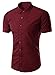 Generic Mens Casual Short Sleeve Shirt Button Front Various Colors
