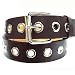 BROWN SINGLE 1 ROW GROMMET LEATHER CARGO BELT SZ SMALL