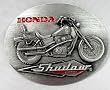 Honda Shadow Motorcycle Enamel Pewter Buckle~Discontinued Buckle