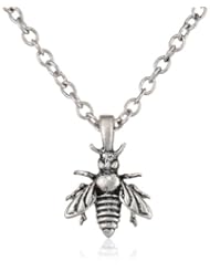 Lucky Brand "Mar14 The Bees Knees Nks Brc" Bee Pendant Necklace, 16" + 2" extender