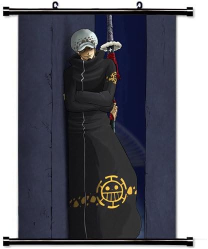 Home Decor Japanese Anime Art Cosplay Poster with Trafalgar Law One Piece Anime (1) Wall Scroll Poster Fabric Painting 23.6 X 35.4 Inch (60cm X 90 cm)