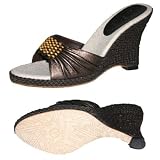 Cole Haan  Cole Haan Nike Air  G series -- Stansie Slide D 19543 Brown Metallic -- Women's at Cole Haan