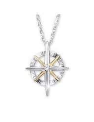 Diamond Pendant Necklace: Light Of Faith Daughter Necklace by The Bradford Exchange