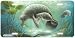 Manatee Serenity-Florida Mother and Baby Manatee Art-License Plate Car Auto Front Novelty Tag by Joe Rivera from Airstrike