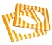 Striped Square Bangle Bracelets - Yellow Emitations
