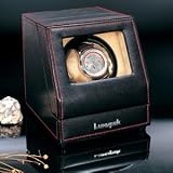 Luxupak Black Leather single Watch Winder+*Japan Motor*+two Year Warranty