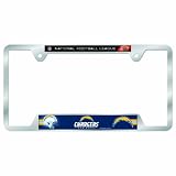 NFL San Diego Chargers Metal License Plate Frame