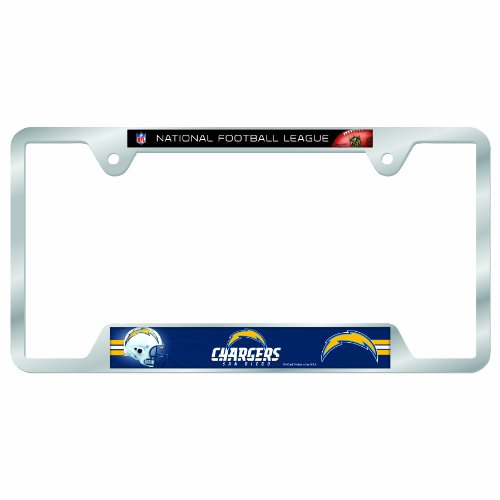 NFL San Diego Chargers Metal License Plate Frame