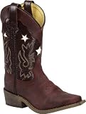 Kid's DOUBLE H Western Riding Cowboy Boots 6 Youth True to size Brown Vintage Boys