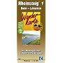 Wanderkarte Rheinsteig 1: Bonn - Lahnstein: mit Ausflugszielen, Einkehr- & Freizeittipps, wetterfest, reissfest, abwischbar, GPS-genau. 1:25000