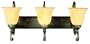 Yosemite Home Decor 82193-3EC Noreen 26.5-Inch 3-Light Bathroom Vanity, Earthtone Crackle