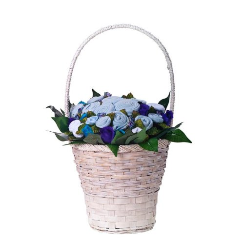 The Baby Bunch Premium Gift Basket, Blue/White, 0-6 Months