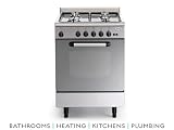Baumatic 60cm Slot-in Gas Cooker Stainless Steel BCG6100SS