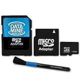 DataMINE 16GB MicroSD Class 2 Memory Card Featuring DataSafe Technology *BONUS MINI AND STANDARD SD ADAPTERS INCLUDED* - for Casio Exilim EX-G1