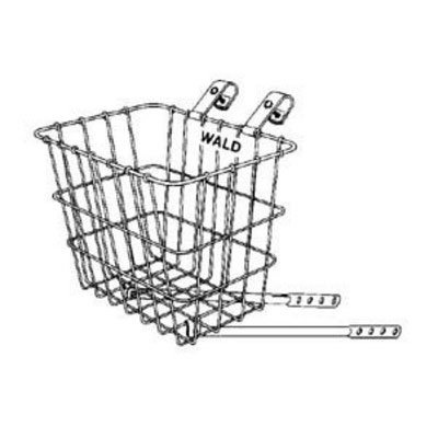 Wald 124 Front Bicycle Basket (11.75 x 8 x 9, Black) On Sale