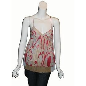 TOM K NGUYEN Silk Babydoll Tank Top