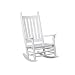 Carolina Cottage White Deluxe Coastal Outdoor Rocking Chair