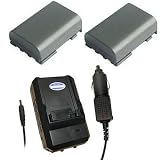 STK's Canon 2 Pack NB-2L Batteries plus Charger - for Canon Rebel XTi, Rebel XT, HV20, HG10, Vixia HF R10, HF R11, HF R100, EOS-400D, EOS-350D, NB-2LH, Powershot G9, G7, S30, S50, S80, S70, S45, S40, S60, NB-2L, DC330, DC410, DC310, DC320, Optura 30, Optura 50, Elura 60 ~ SterlingTek