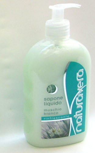 Natura Vera: Refreshing Liquid Soap with White Musk * 500ml * 16.9fl.oz * [ Italian Import ]