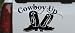 8in X 4.9in Black -- Cowboy Up With Boots Rodeo Western Car Window Wall Laptop Decal Sticker