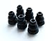 6pcs Small (S) Black Soft Triple Flange Replacement Eartips Earbuds Set Compatible with Sennheiser IE Series, CX Series, CXC Series, CXL Series, OCX Series, and MM Series in Ear Earphone Headsets