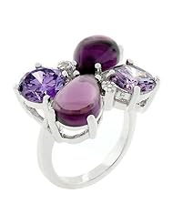 Amethyst Cluster Cocktail Ring