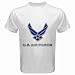 White T-Shirt of U.S. Air Force Logo (United States Air Force)