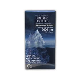 Olympian Labs Omega-3 Fish Oils Softgels, 2000mg, 360 Epa, 240 DHA, 120-Count Bottle
