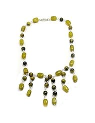 20 Inch Long Peridot Olivine Necklace From Aaliyah Hongs New Designer Collection.