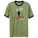 T-Shirt Ringer Olive Green " Dog Addiction - Rat Terrier " Dog
