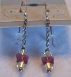 Butterfly - Fushia/Yellow Swarovski Crystal Earrings
