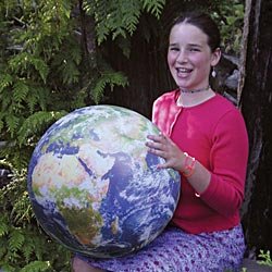 Childrens Toyshop  Toys : Earth Ball 16inch NASA Photo Real Globe inc. Free Global Handbook