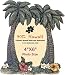 Hawaiian Photo Frame Island Palm Tree & Flowers 4 x 6 in.