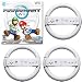 Mario Kart for Nintendo Wii with 3 Extra White Wheels