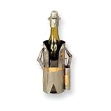 Metal Golfer Wine Caddy