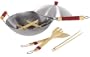 Concept Housewares Professional 7-pc. Carbon Steel Wok Set - 14"